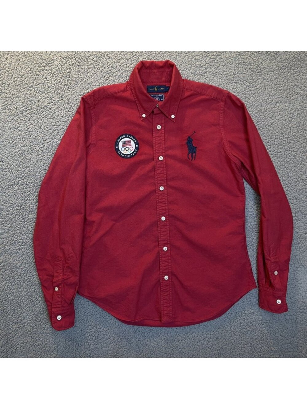 Ralph Lauren 2016 US Olympic Team Big Pony Polo - Boys Size 6 Red Button Shirt